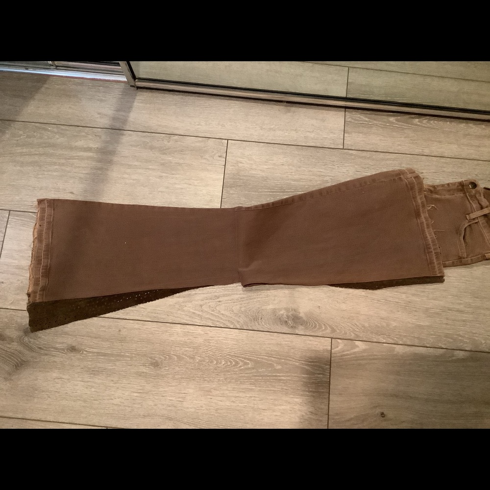 Hippie Jeans with suede sides for added flare